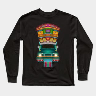 Dream Drive Pakistani Truck Art Long Sleeve T-Shirt